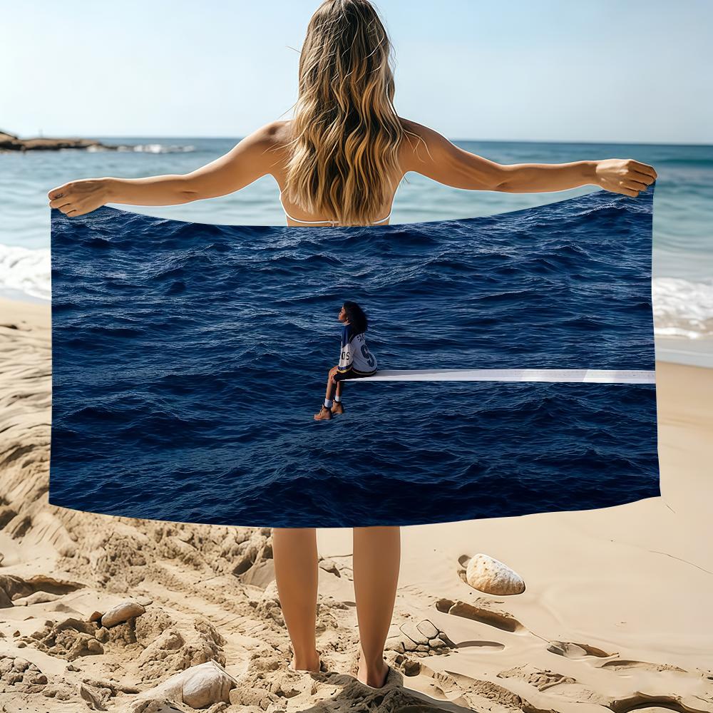 American Singer Star SZA SOS Towel Beach Towel Oversized Quick Dry Towel Absorbent Soft Swim BeachTowels for Men Women