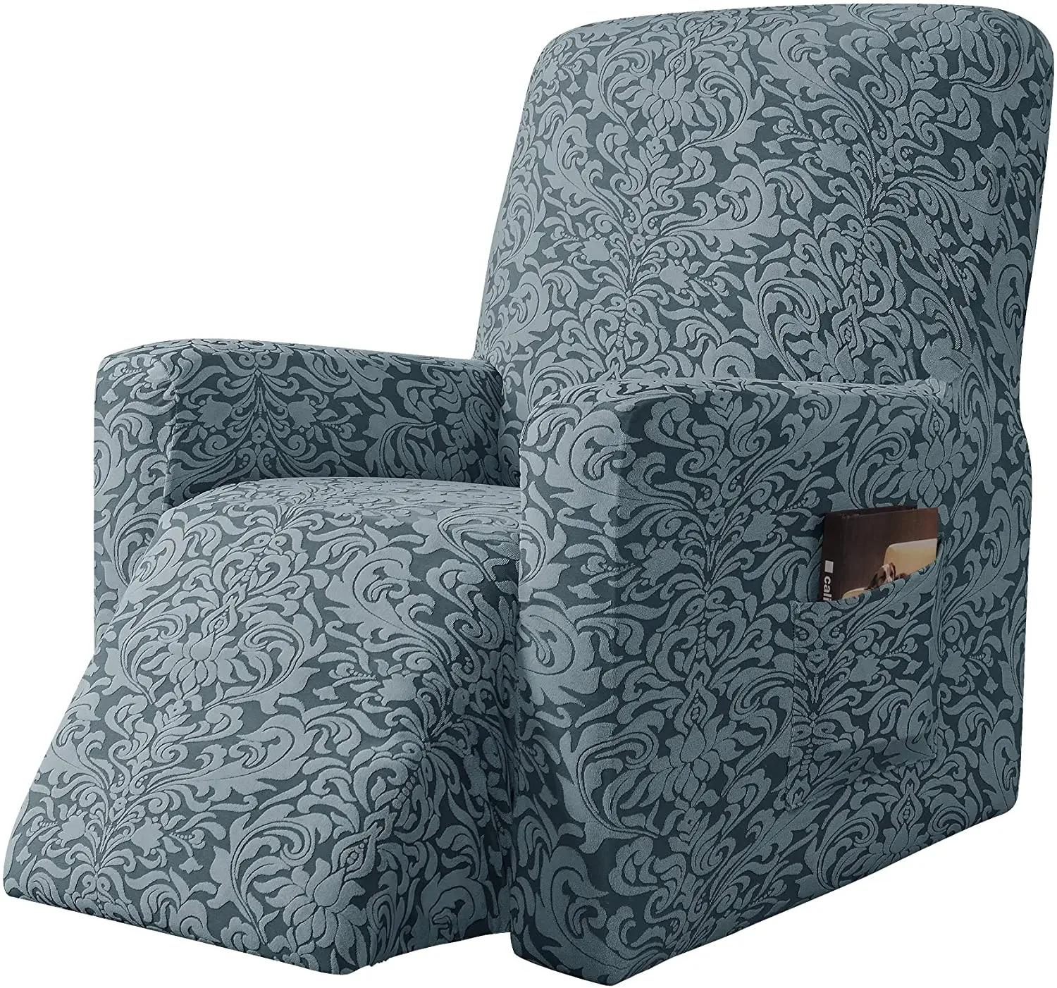 Housse de Canapé Inclinable Housse de Canapé Élastique Housse de Fauteuil Relaxant de Massage Housses de Canapé Housse Tout Compris Housse de Protection pour Siège Unique gray