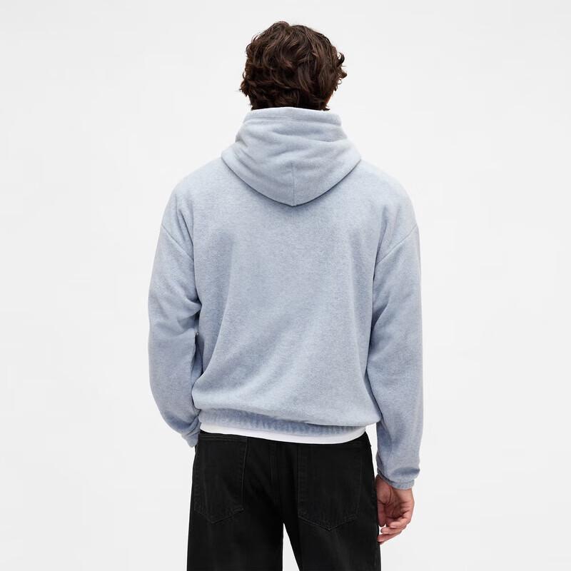 GAP Unisex Embroidered Logo Fleece Hoodie