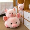 Plush Pig Sitting Toy With Soft Pp Cotton For Kids And Teens Playroom Decor