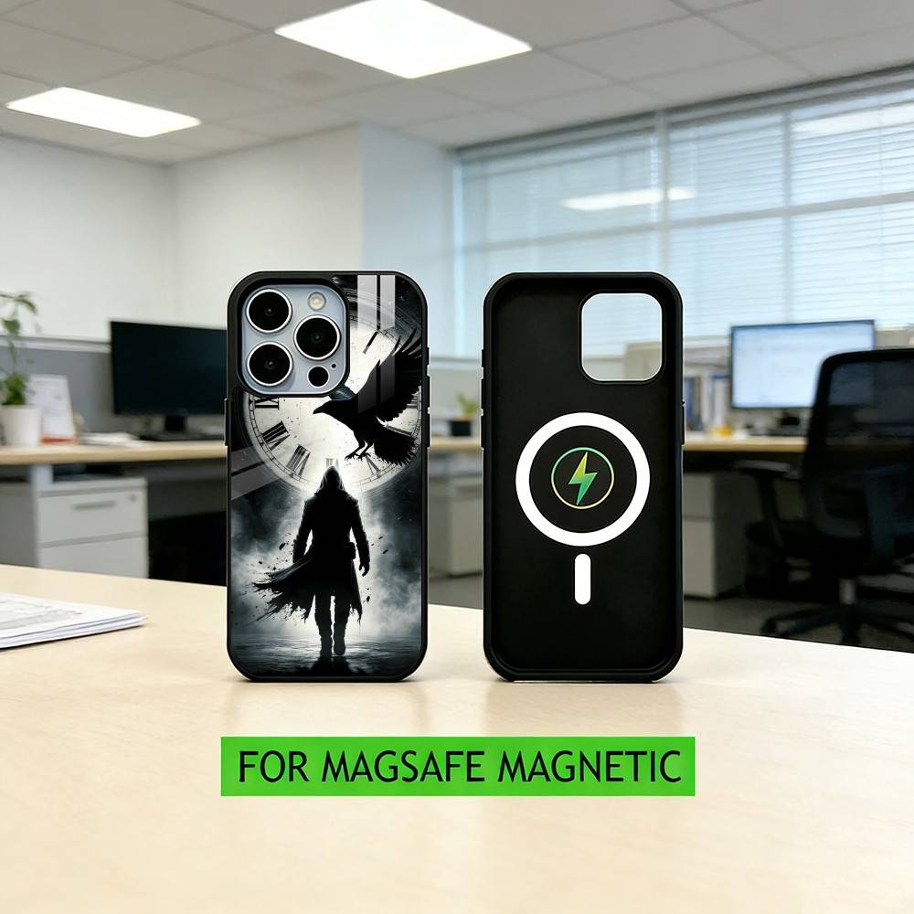 

T-THE CROWS T-Thriller Phone Case For iPhone17,16,15,14,13,12,11 Plus,Pro Magnetic For Magsafe Wireless Charging iphone16e