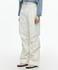 FALLETT Wide Parachute Pants Beige