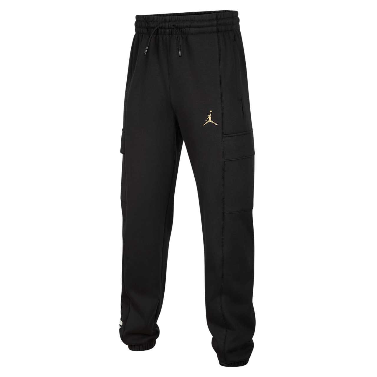 

Jordan Knitted Sports Pants World Tour Comfortable Solid Color Cuffed Kids bottoms IO6196-010 L