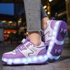 Kid's  Luminous  Sneakers Running Shoes Children's Glowing Sneakers with Charging Boy Luminous Sneakers