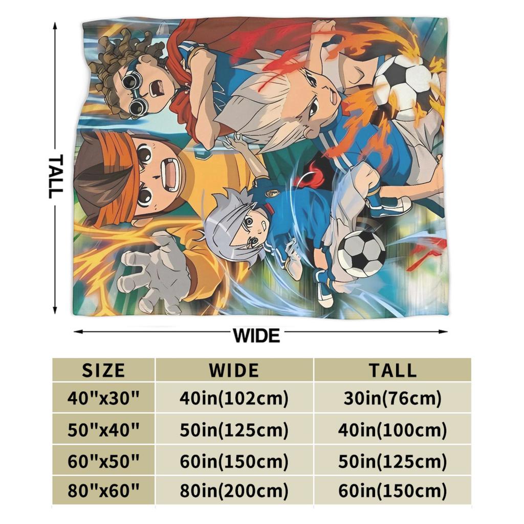 Inazuma Eleven Axel Blaz Gouenji  Super Soft Blanket  Plush Throw Blanket Pattern Couch Chair Flannel Bedspread Sofa Bed Cover