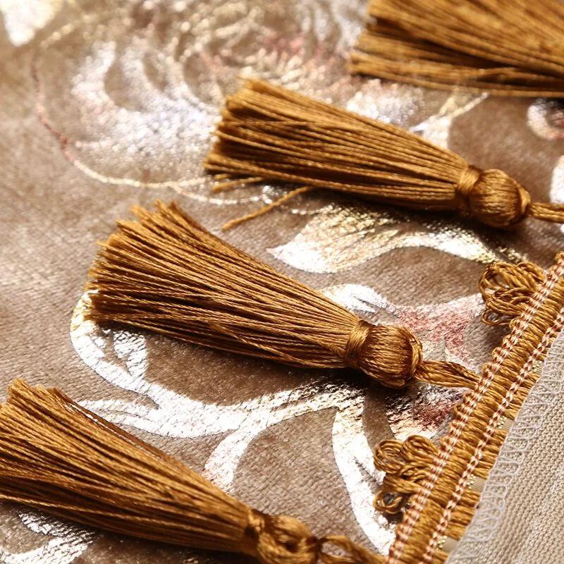 Luxury Fabric Hot Stamped Piano Dust Cover