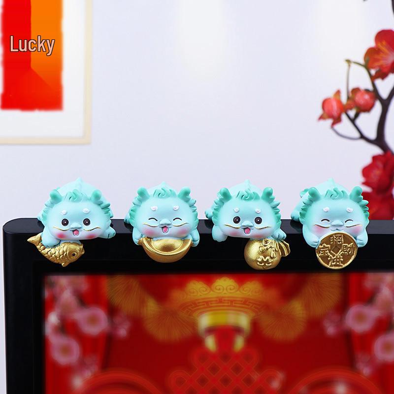 Little Dragon Ornament for Desktop, Car Rearview Mirror, and Center Console Decoration