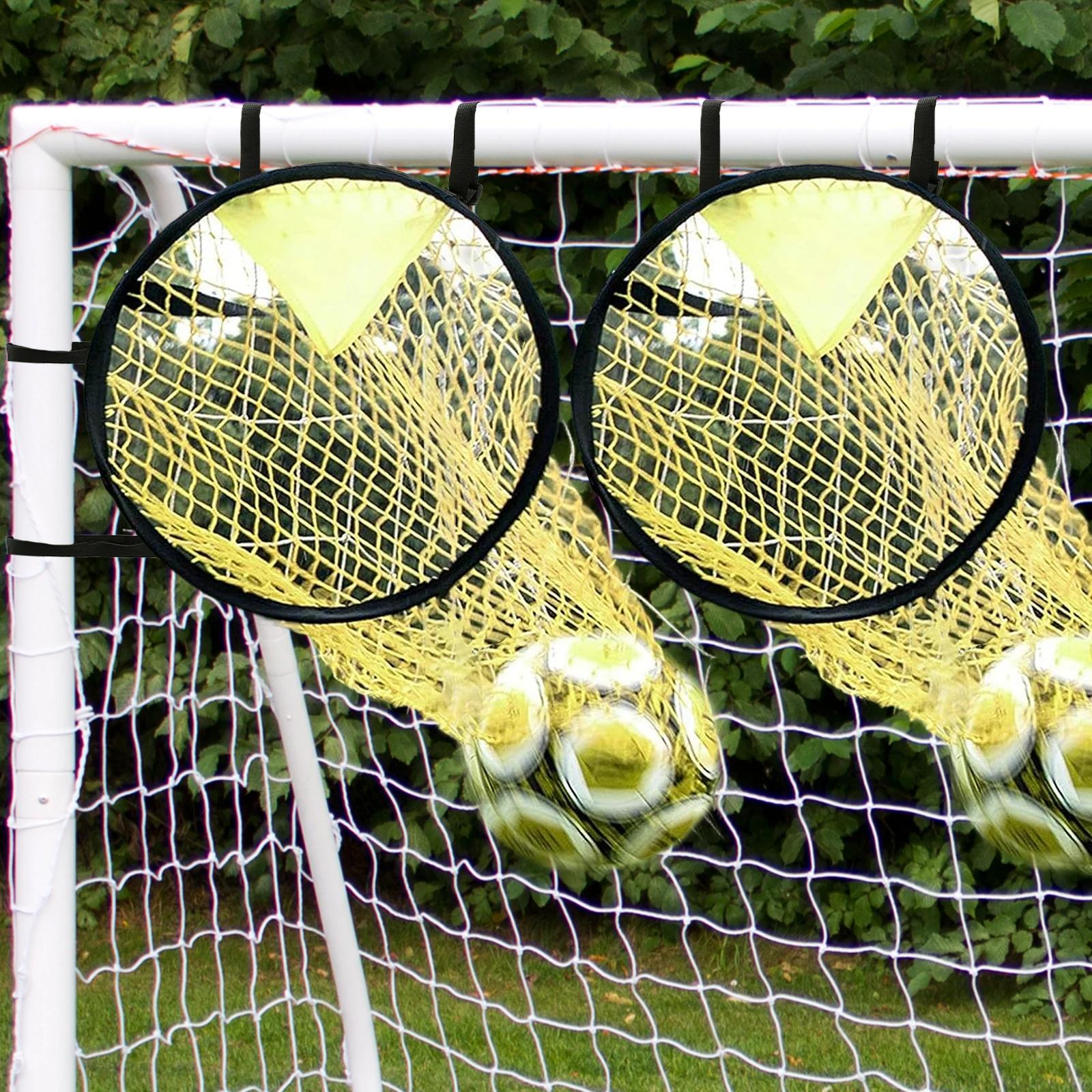 2pcs Soccer Training Shooting Target Net Football Goal Practice Net for Youth Training 2pcs pack