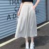 Women's Retro Pleated Mid-Length Skirt - Summer/Autumn Yamamoto Style