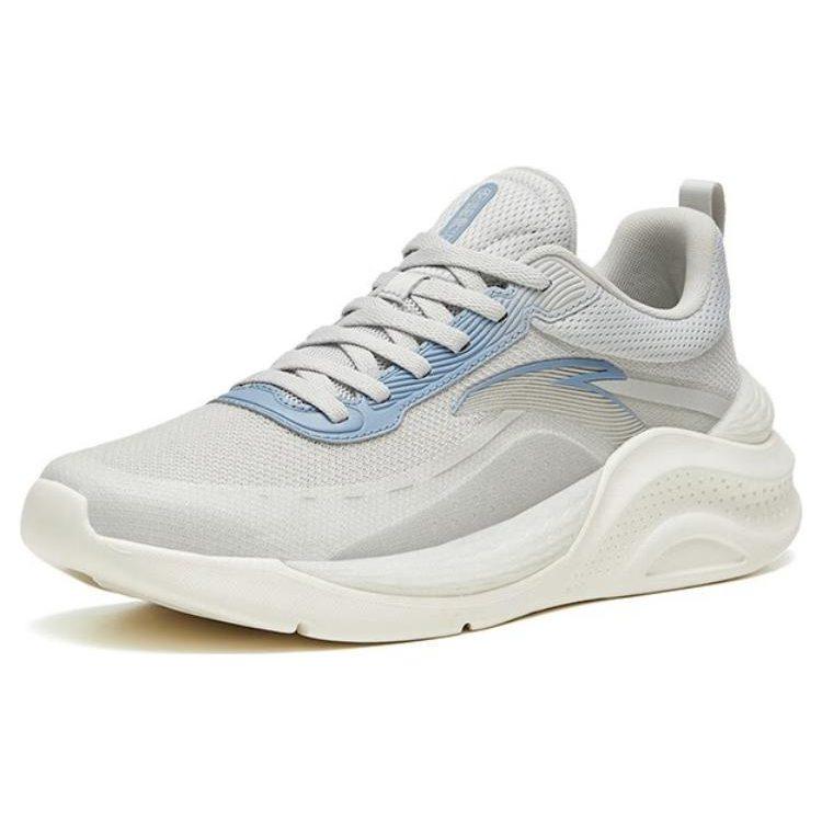 Anta Slip Resistant Abrasion Resistant Low Top Training Shoes Men's Gray Blue 112327718-1