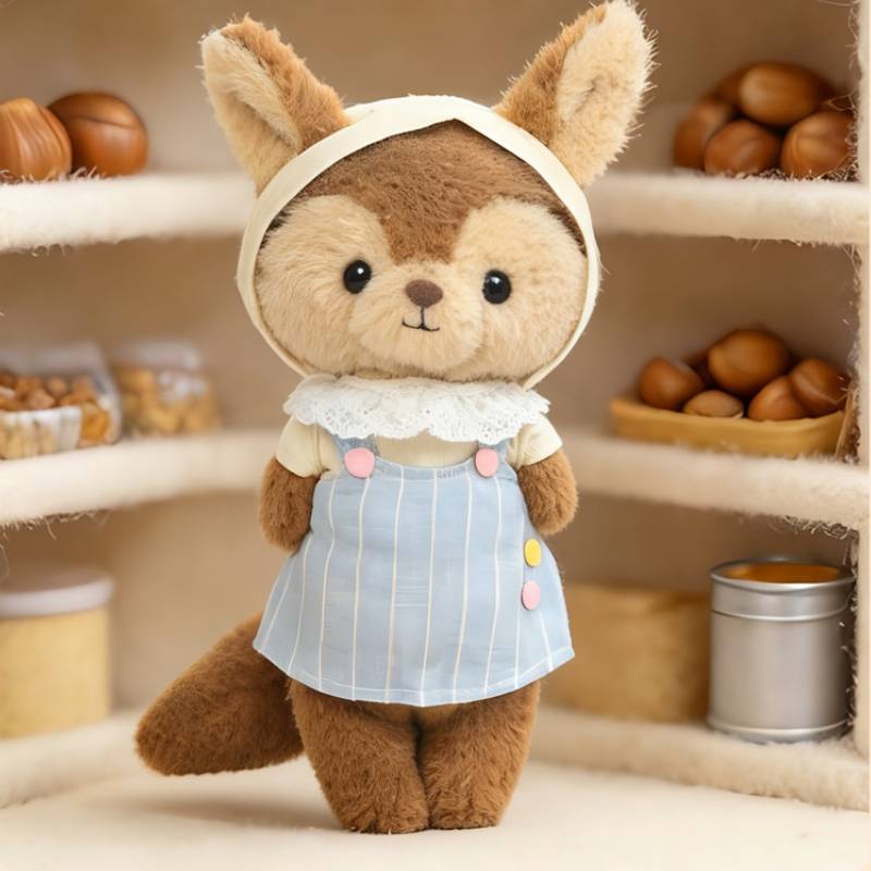 Short Plush Farm Series Stuffed Doll Bear Deer Sheep Cow Squirrel Animal Plush Toy For Gift Decor