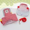 3 Pcs/Set Breathable Fabric Dog Leash Cute Hat Cat Chest Harness Pet Traction Rope Set  Outgoing