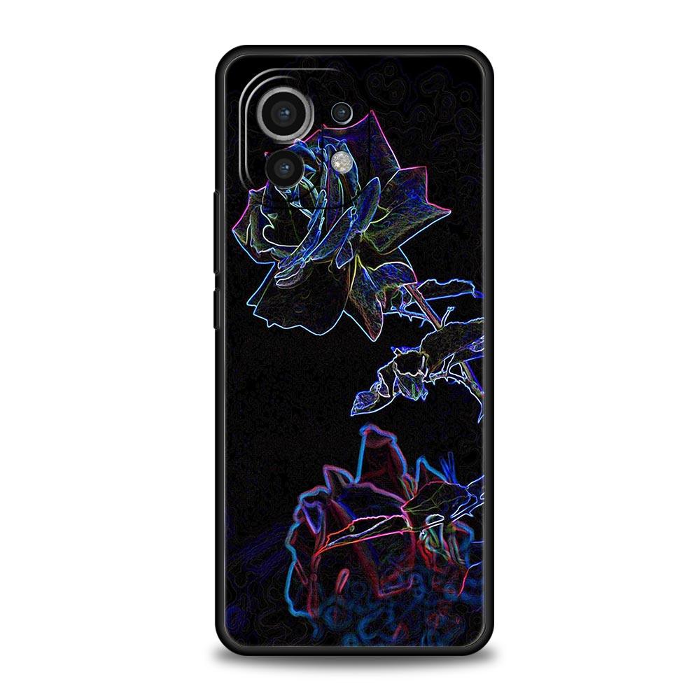 

Чехол для телефона для Xiaomi Poco X4 X3 NFC F3 F4 M3 M4 Mi Note 12T 10 11 Ultra 11T 13 Pro 10T 12 Lite 9T 5G Чехол Цветок Трава Линия Mi 10T Lite 5G