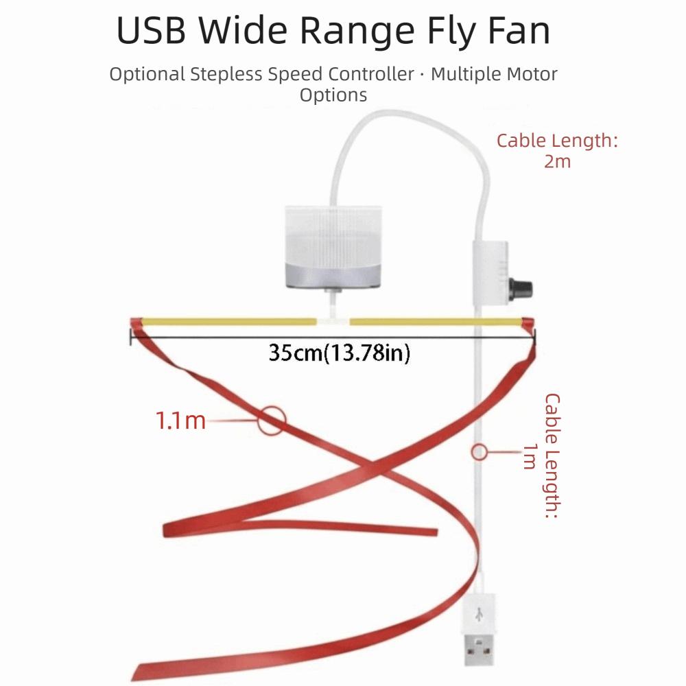 Bladeless Design Fly Repellent Quiet Function USB Fan Universal Fly Guard Fan Cafeteria