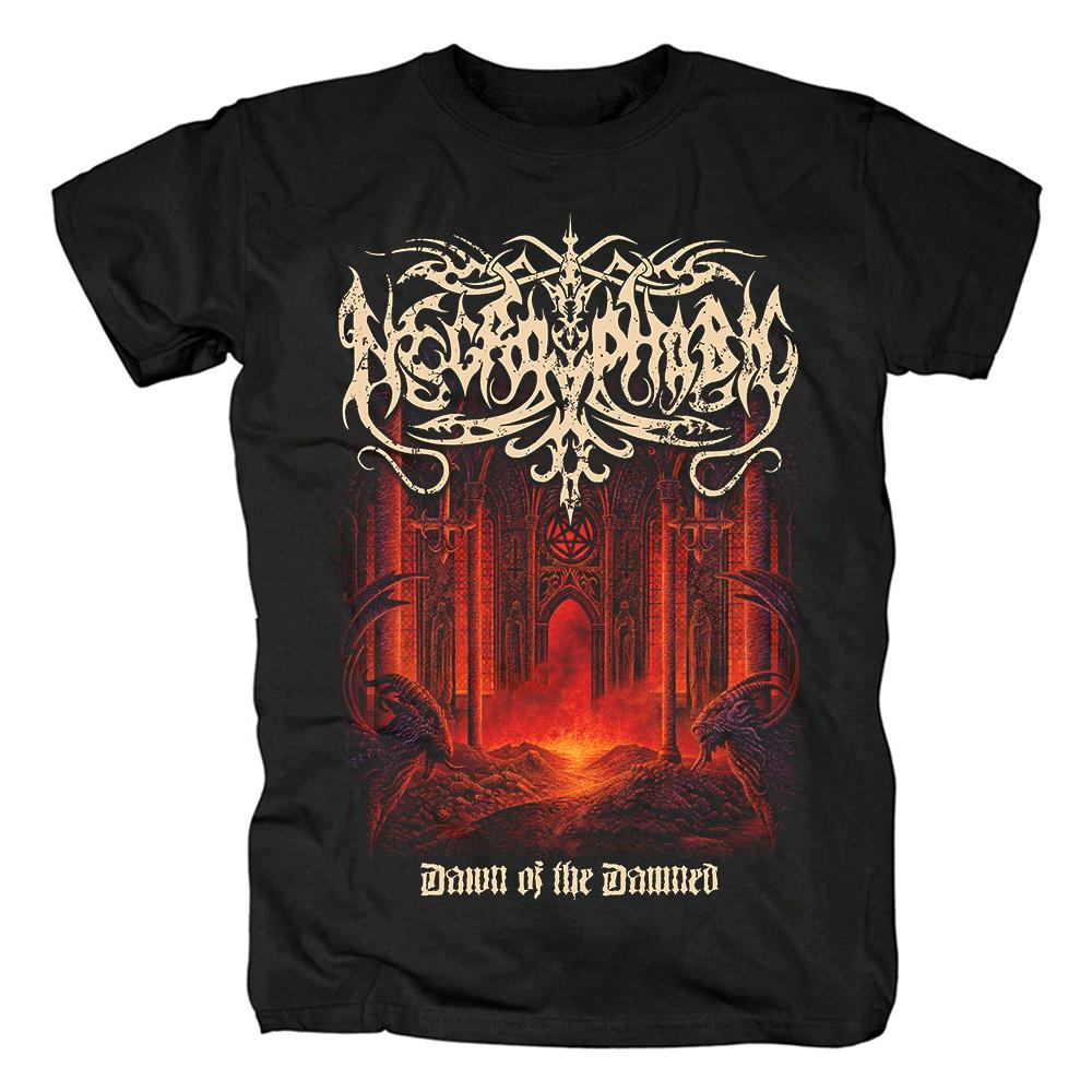 

Темная футболка с некрофобией в стиле хэви-метал, модные летние топы унисекс, уличная одежда в стиле Харадзюку, хлопковые футболки с круглым вырезом в стиле хип-хоп, футболка унисекс 4XL