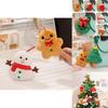 Adorable Plush Christmas Ornaments Collection Featuring Snowman Gingerbread Man Decor