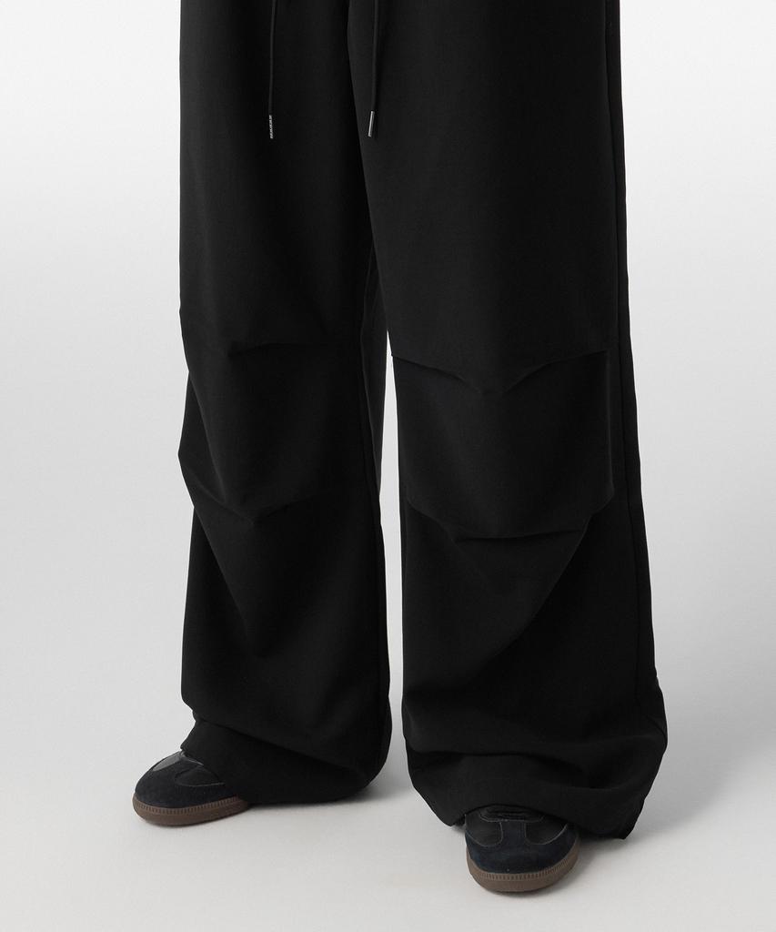 MUSINSA STANDARD WOMAN Women'S Linen-Like Parachute Pants [Black]