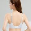 Check Lace Splicing No Steel Ring Push-up Girls Underwear Breathable Gathered U-shaped Beautiful Back Anti-sagging Comfortable Bra