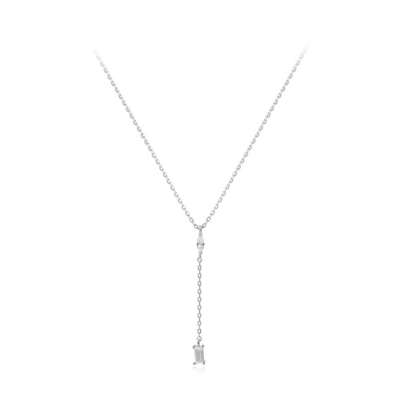 Cold Wind Collarbone Chain Female Simple Versatile Dancing Choke Neck Chain Light Luxury Flash Diamond Fringed Necklace