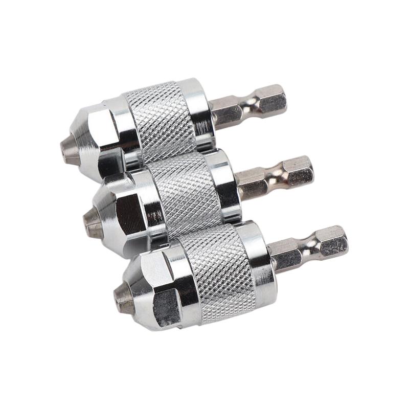Quick Shift Hexagonal Grip Drill Bit Adapters; Screwdriver Chuck Converter Kit for Electric Drills