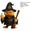 Wizard Duck Figurine Resin Middle Finger Ducks Tabletop Centerpiece Halloween Collectible Ornament for Home Decor