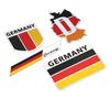 R_planning Germany Flag Aluminum Plate Sticker Decoration Label Emblem Set of 4