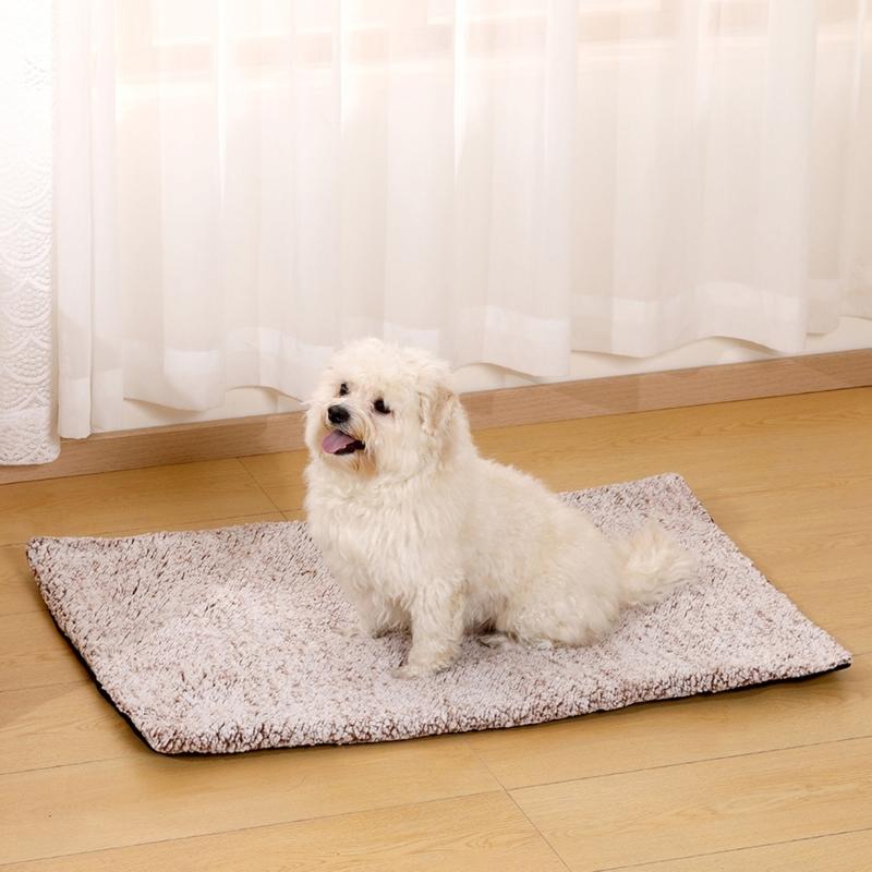 Washable Warming Pad For Pet with Removable Inner Layer NonSlip Bottom Comfortable Auto Heating Mat For Cold Weather