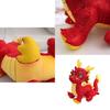 Adorable Peluche Dragon du Zodiaque Chinois 2024 Mascotte Rembourrée Coton PP Rouge