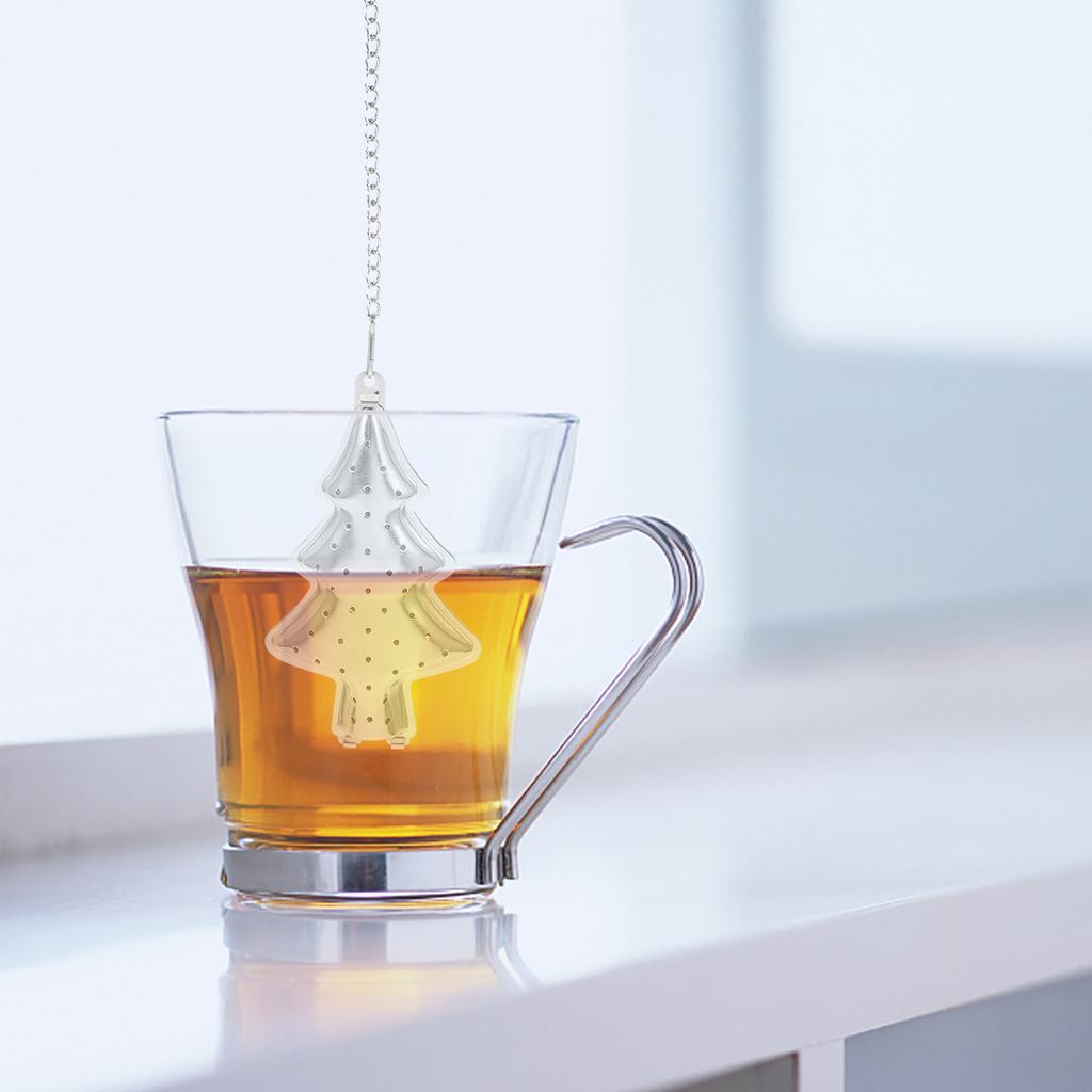 6 Pcs Stainless Steel Tree Tea Strainer Infusers for Loose Leaf Tea Strainer Loose Tea Strainer Leaf Creative Kitchen Tool