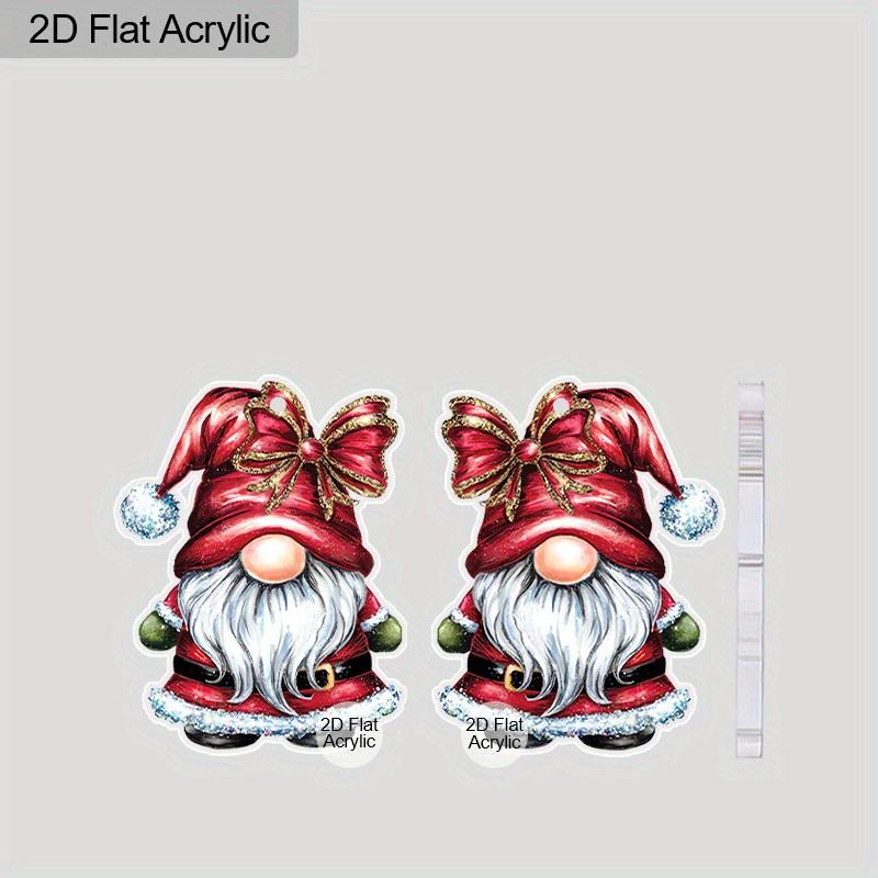 2D Flat Bow Red Dwarf Drop Earrings, Lightweight Acrylic Material,  Ideal for Women, Perfect As Party Gifts, Jewelry, and Christmas Gifts.