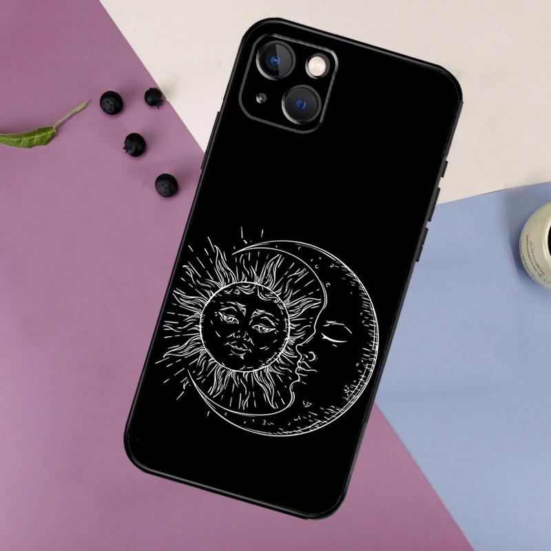 Sun Moons Star Signs Celestial Silicone Case For iPhone 17 15 14 13 11 12 Pro Max 16 Plus 12 13 Mini 16e 17 Air Back Cover