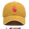 Pc MORE AMOR POR FAVOR Spanish Lettering Baseball Cap  Adjustable Duckbill Hat with Heart Print  Buckle Closure Lightweigh