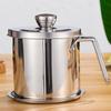 Stainless Steel Oil Filter Pot Grease Strainer Storage Tank Large Capacity Fat Separator Container Jug Can Kitchen Cooking Tools