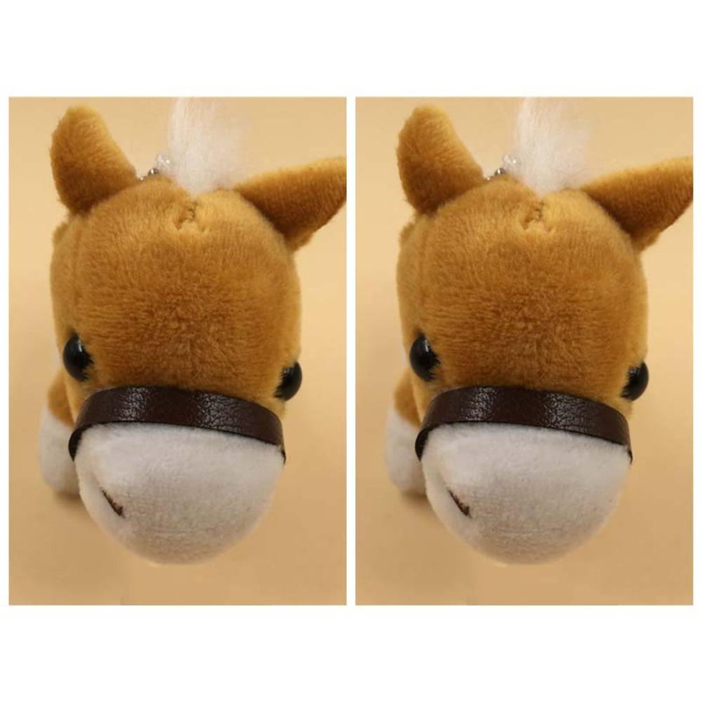 2Pcs Stuffed Animals Horses Plush Doll Hanging Decor Plush Horses Toy Boy Girl