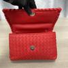 [Pre-Owned] Gold Chain Shoulder Strap Leather Crossbody Bag - Excellent #3ASTVX