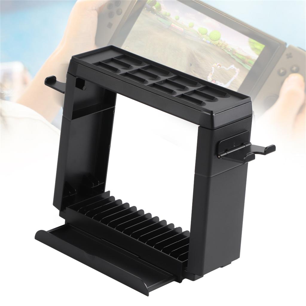 ABS Schwarzer Disc Multifunktionaler Disc Ständer Spielkarten Aufbewahrungsständer Basis Zubehör für Switch
