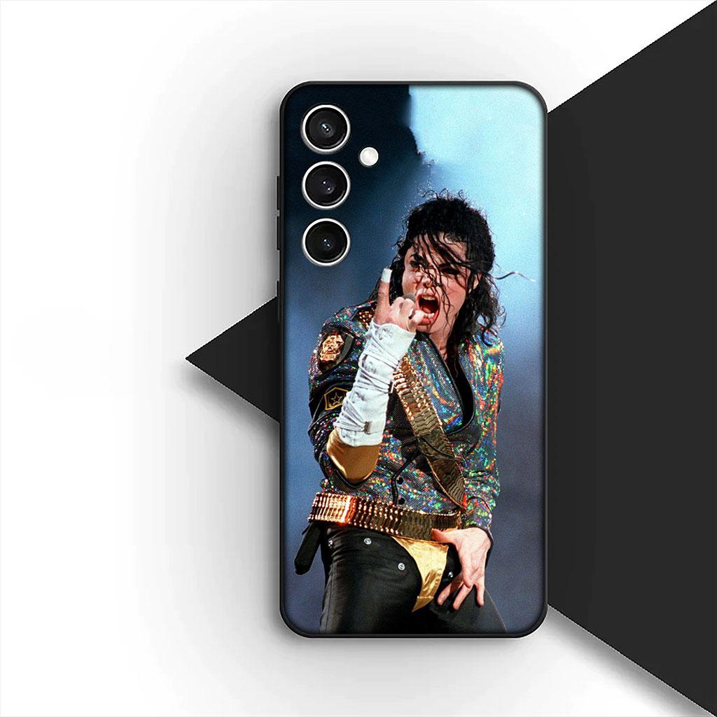Handyhülle für Samsung Galaxy S22 S21 S20 FE Ultra Plus A07 A17 A15 A16 A25 A57 A37 Weiche Hülle M-Michaels Heißes J-Jacksons Poster