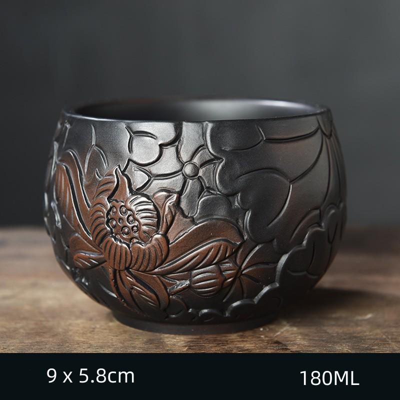 

Purple Pottery Teapot Tea Cup Tea Ceremony accessories Kung Fu Tea Set Pure Handmade Teapot Teapot for Tea Puer Tea Kettle