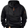 TEMU Men's Winter Multi-Pocket Zipper Hoodie Sweatshirt Jacket