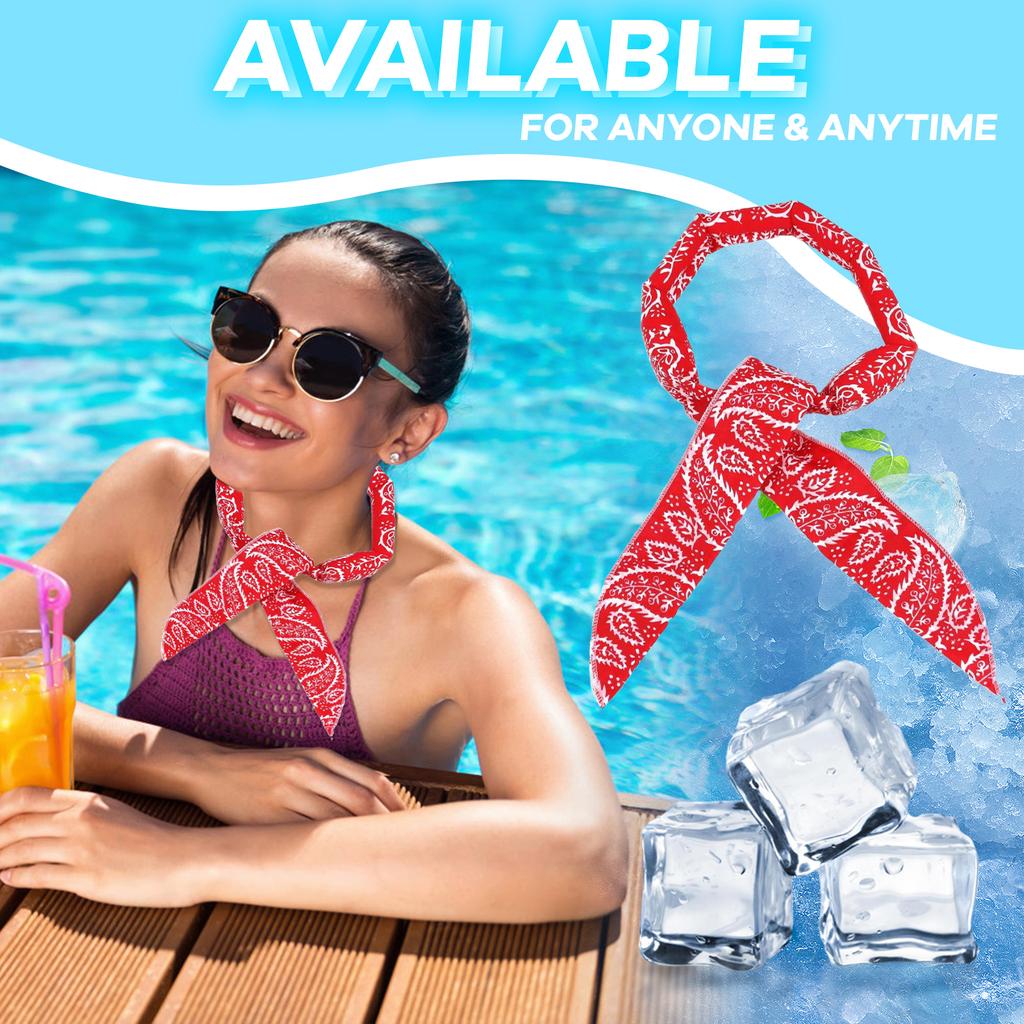 Cooling Towel Sports Ice Cooling Scarf Cold Sensation Neck Scarf for Running Hiking Gym Workout Outdoor Activities