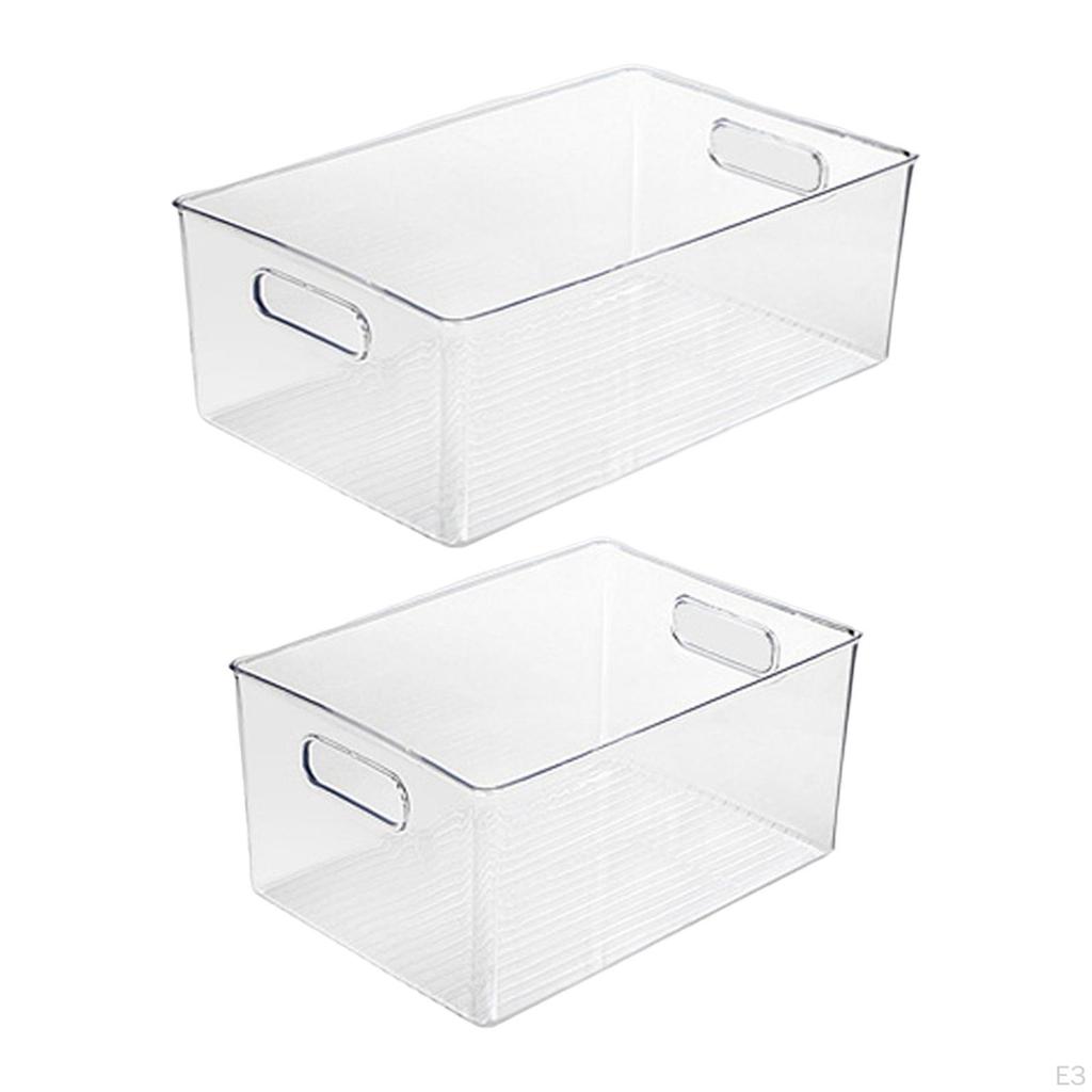 Przezroczysty pojemnik organizacyjny Pudełko na kosmetyki z uchwytem Przezroczysty koszyk do spiżarni pralni
