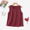 ZANZEA Women Casual Round Neck Summer Sleeveless Tank Tops