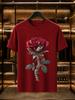 2026 New 100 Cotton Tshirt Realistic Red Rose Wrapped With Dollar Bills Print Luxury Casual Short Sleeve