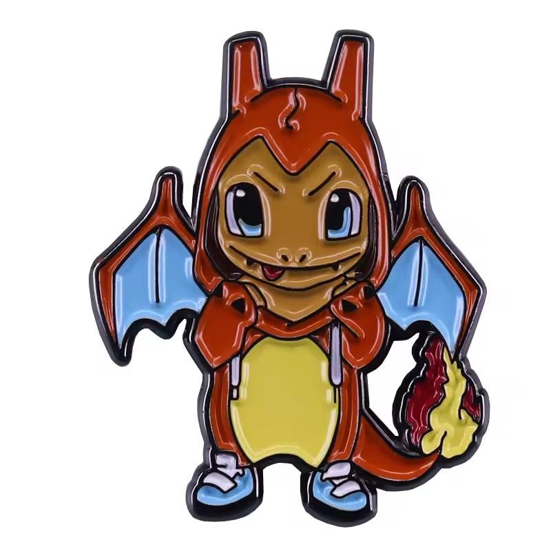 Japanese Anime Pokemon Enamel Pin Lapel Pins for Backpack Brooches On Clothes Briefcase Badges Metal Jewelry Accessories