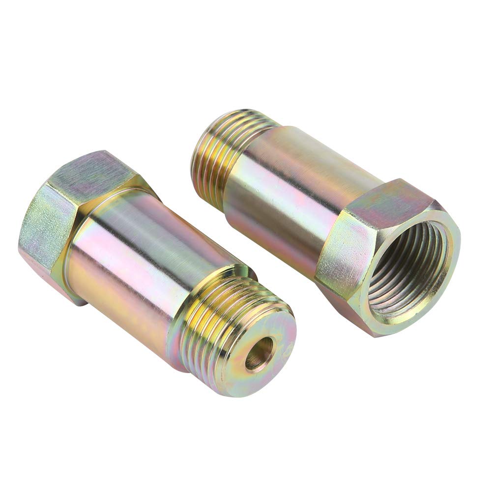 2pcs 45mm M18*1.5 O2 Oxygen Sensor Extender O2 Sensor Extension Spacer,Oxygen Sensor Adapter Oxygen Sensor Spacer Extension Spacer Adapter Plug