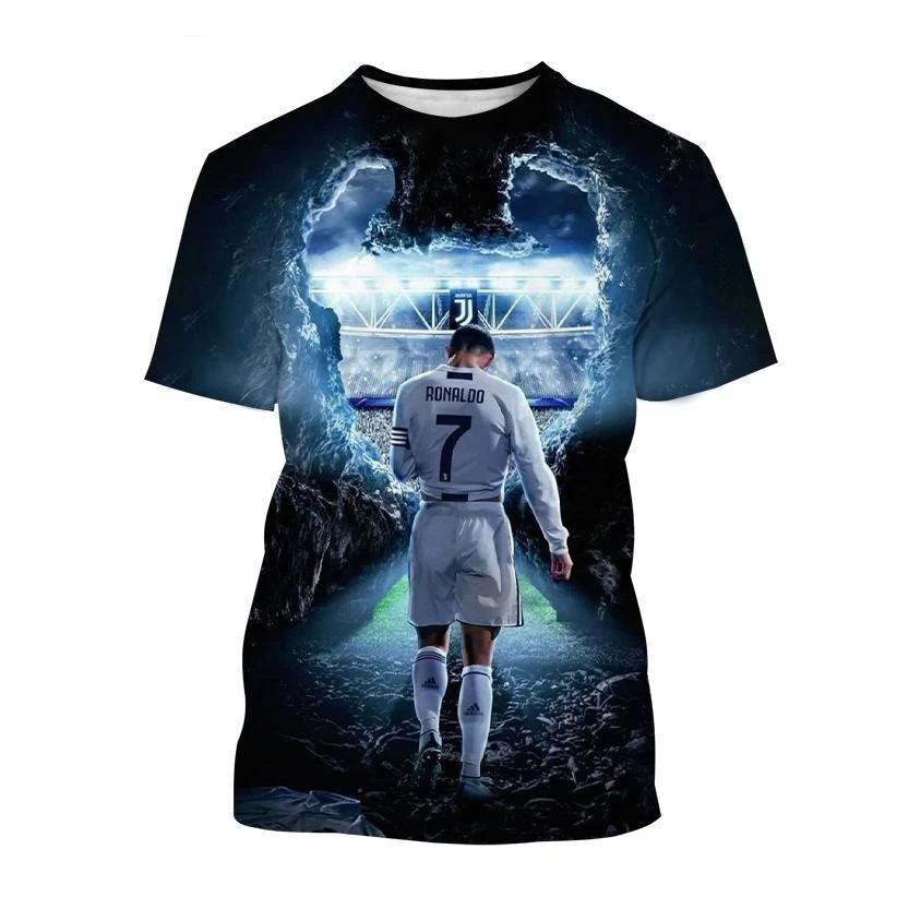 ETST WENDY 05 Ronaldo Zomer Mode Nieuw T-shirt Voetbalster Casual Ronde Hals Heren 3D Print Korte Mouw Hip-hop T-shirt 4XL