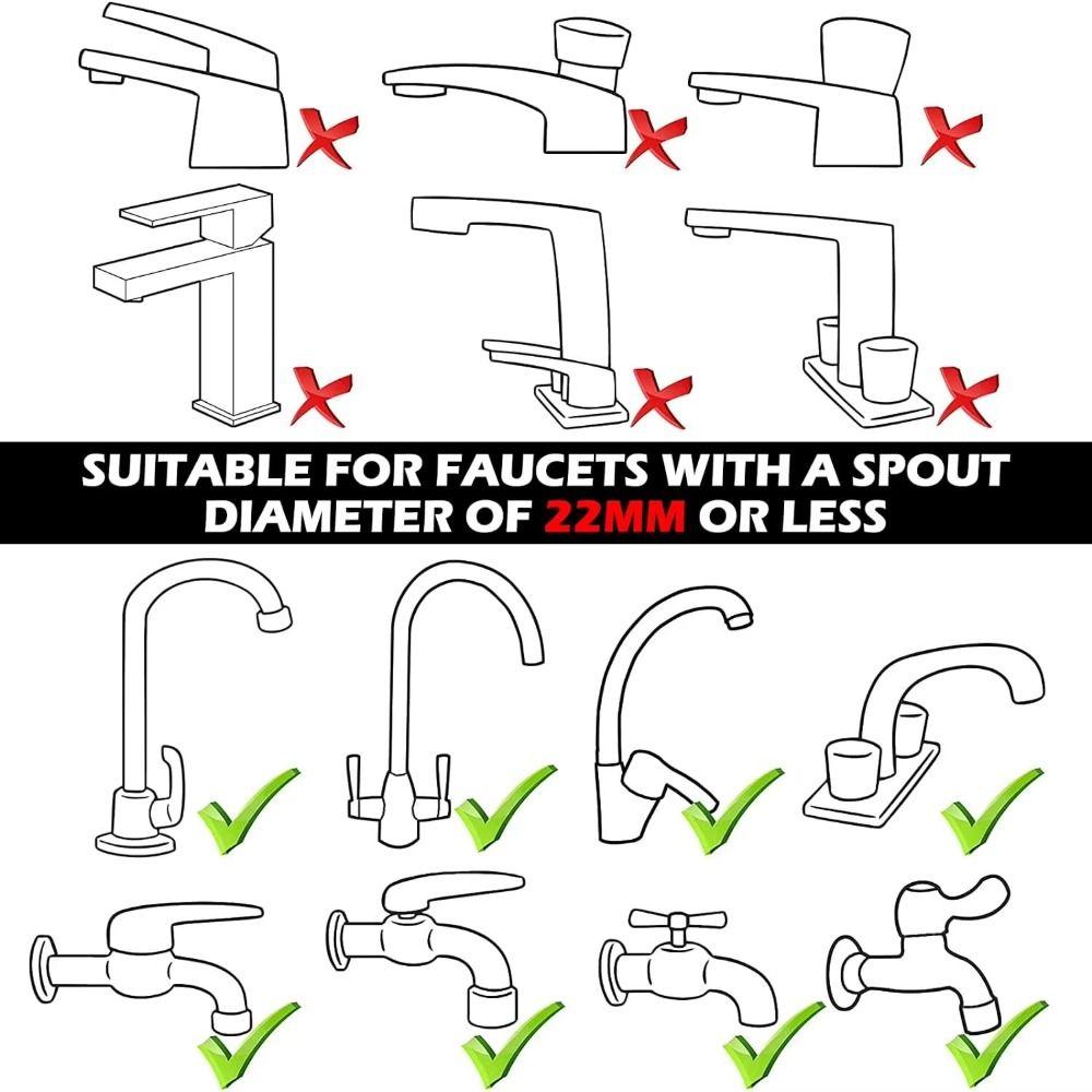 Flexible Pet Faucet Sprayer 360° Rotation Pet Shower Sprinkler Hose Pet Washing Spray  Hair Washing