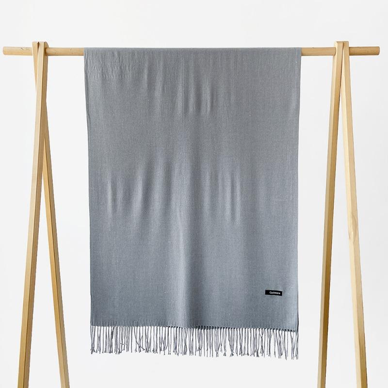 Autumn and winter new monochrome scarf cashmere scarf men and women couples scarf versatile shawl
