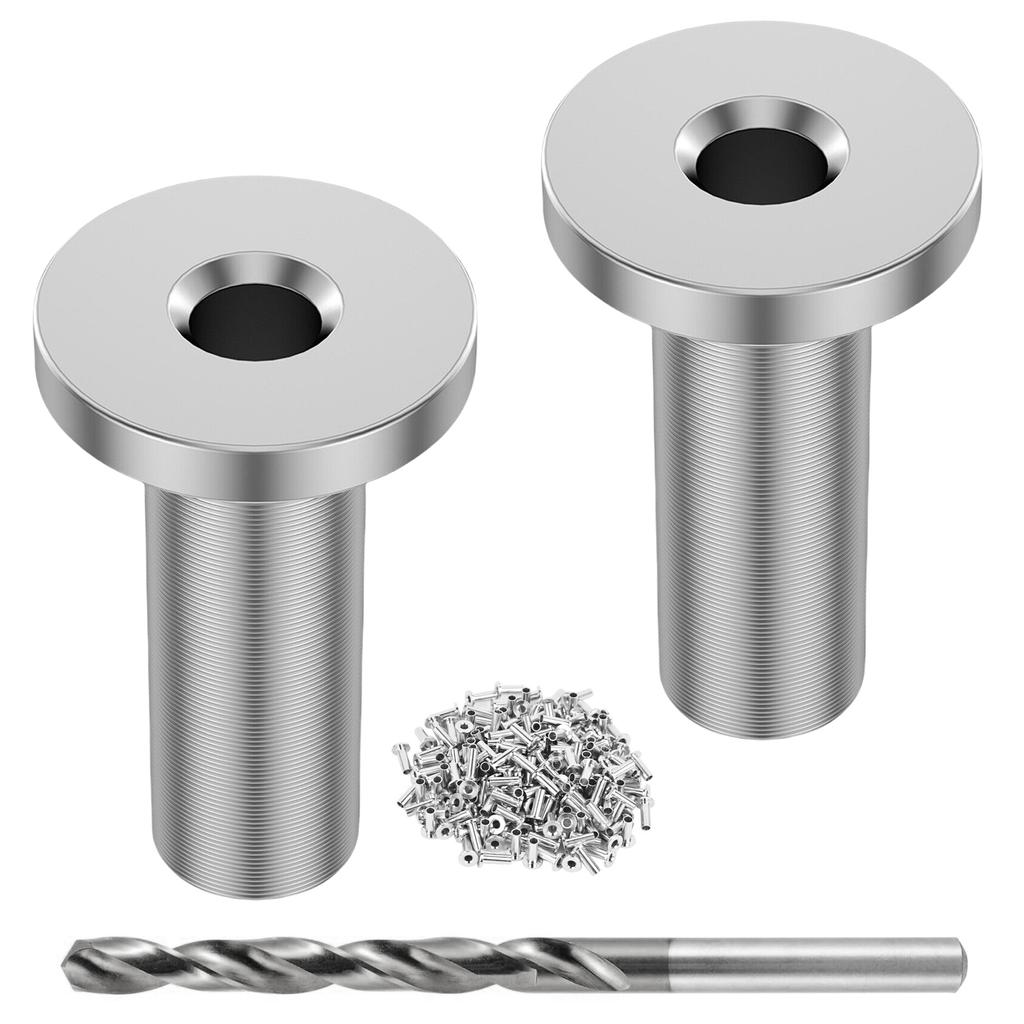 Industrial Steel Sleeves Set Corrosions Resistant Cable Sleeves Protective Cable Sleeves Set for Cable Deck Railing