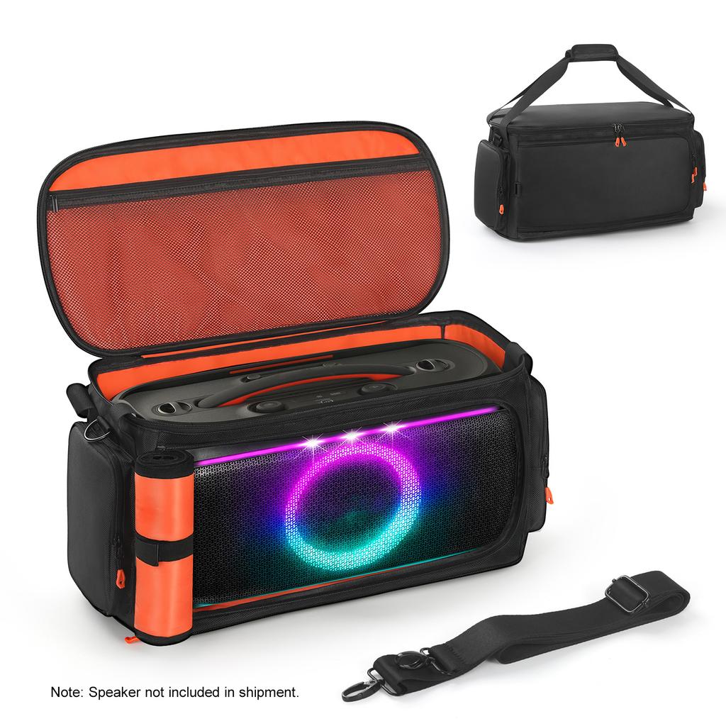Portable Speaker Carry Tote Bag Shockproof Protective Bag with Shoulder Strap for JBL PartyBox On The Go 2 Speaker Accessories